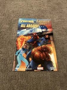 AMAZING SPIDERMAN ALL BOARD 1 NM AMTRAK GIVEAWAY PROMO FANTASTIC FOUR CUSTOM - Bild 1 von 2