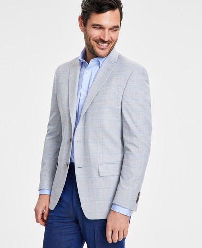 Blazer cappotto sportivo MICHAEL KORS uomo vestibilità classica 42 R grigio chiaro