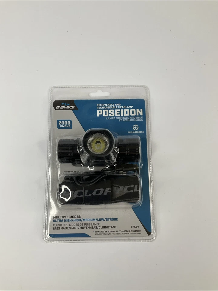 Faro LED recargable Cyclops Poseidón 2.000 lúmenes - CYC-HLP2000 Foto 1 de 2