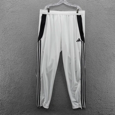Adidas Tiro24 Pantalones de Entrenamiento para Hombres 2XL Blanco Negro Fútbol Fútbol Cónico NUEVO Foto 1 de 4