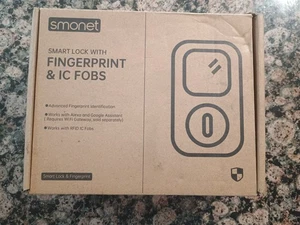 SMONET Smart Door Lock Fingerprint Keyless Entry Digital Keypad Deadbolt IC Card - Picture 1 of 5