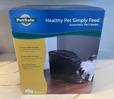 PetSafe Healthy Pet Simply Feed Automatic Dog Cat Feeder Dispenses Food NEW - Image 1 of 4