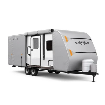 Cubierta impermeable para cámper remolque RV Cloud Travel se adapta a 13-40 ft anti-UV Foto 1 de 4