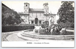 Vintage Postcard Rome Italy – French Academy Villa Medici Fountain VAT - Picture 1 of 2