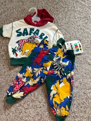 Vintage 90's Me And The Gang Size 12m  Safari Animal Embroidered  NWT!!! - Image 1 of 4
