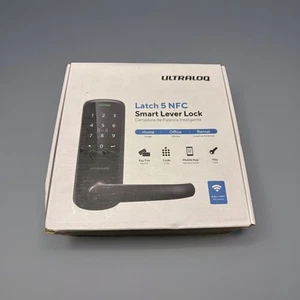 Cerradura de puerta inteligente ULTRALOQ Latch 5 NFC - WiFi incorporado - NEGRA - Imagen 1 de 2