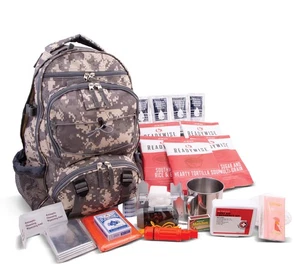 ReadyWise Emergency Survival Backpack 64-Piece Kit – Camo Bug Out Bag - Picture 1 of 12
