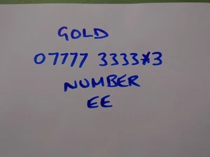 VIP Gold Mobile Number - Memorable SIM Platinum On EE. Best On eBay! - Photo 1 sur 1