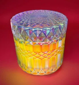 Vela de azafrán ámbar Leoben Company mezcla vegana de cera de soja 6 oz iridiscente ~ sin usar - Imagen 1 de 7