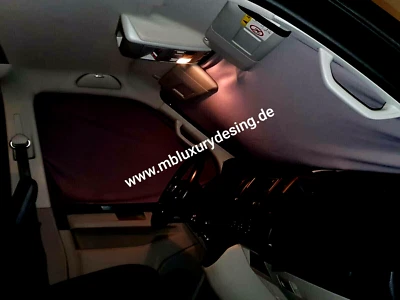 VW T5 Doppellagige Magnetgardinen / Magnet Vorhang *3-teilig* Fahrerhaus schwarz - Bild 1 von 4