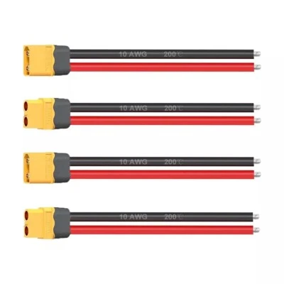 10 AWG 4pcs 180mm XT60 Parallel Pigtail Wire Cable Male Female Connector RC Lipo - Image 1 of 4