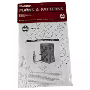 Shopsmith Plans and Patterns Woodworking Classic Wine Rack 1990 Complete FA-6393 - Picture 1 of 8