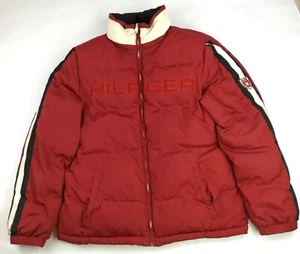 Giacca imbottita reversibile due lati Tommy Hilfiger vintage uomo taglia M sci club USA - Foto 1 di 8