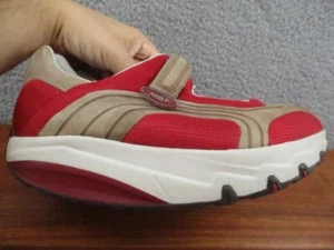 Zapatos para caminar MBT Lami abedul Mary Jane gancho tonificado bucle cuero beige para mujer 8,5 - Imagen 1 de 13