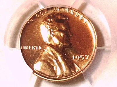 1957 Lincoln Wheat Cent PCGS PR 68 RD 39338888 - Image 1 of 3