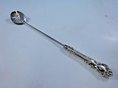 CUCHARA MARTINI BARROCA ESPAÑOLA DE REED AND BARTON PLATA ESTERLINA WS PERSONALIZADA 11,5" Foto 1 de 4