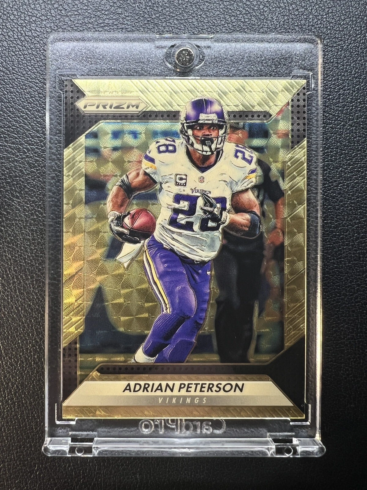 2016 Panini Prizm Adrian Peterson Gold Vinyl /5 SSP Vikings