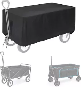 Utility Wagon Cart Cover, Outdoor Folding Garden, Waterproof 54"D x 22"W x 20"H - Picture 1 of 8