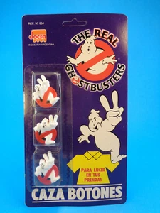 VINTAGE 1992 GHOSTBUSTERS "BUSTER BUTTON" * NEW OLD STOCK * JOCSA ARGENTINA - Picture 1 of 6
