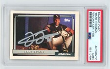 FRANK THOMAS White Sox Signed 1992 Topps Baseball Card #555 +  PSA Auto