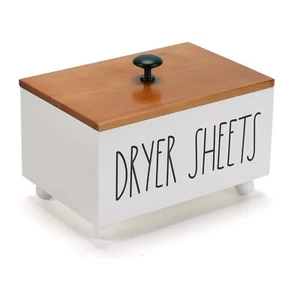 Dryer Sheet Box with Lid, Dryer Sheet Holder Dispenser Container Laundry Room... - Picture 1 of 7