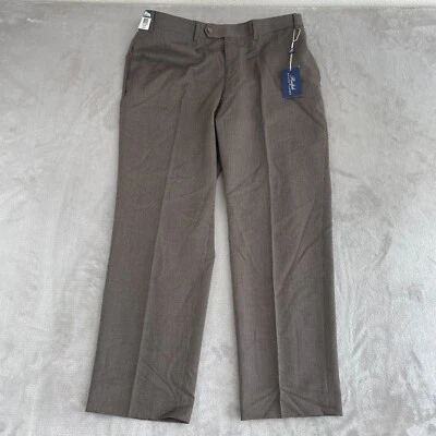 Ralph Lauren Dress Pants Trousers Men 38x30 Olive Brown Houndstooth Preppy NWT - Image 1 of 4