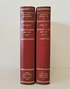 Vilfredo Pareto. EPISTOLARIO 1890 - 1923 2 Voll - Accademia dei Lincei 1973 - Picture 1 of 4