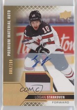 2022 Upper Deck Team Canada Juniors Men's U-20 /199 Logan Stankoven Patch Auto
