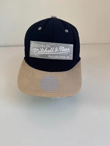 Cappello berretto baseball Mitchell & Ness 100% lana ricamato snapback taglia unica nero - Foto 1 di 7