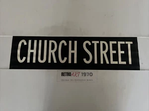 Church Street - Hartlepool 2510 Linen Bus Destination Blind 35” Gift - Picture 1 of 12