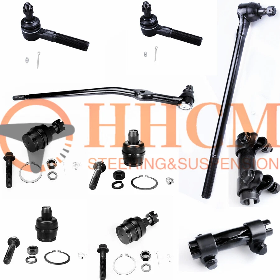 10PCs Front Upper Lower Ball Joint Tie Rod KIT For 1992-97 Ford Ranger 2 WD - Imagem 1 de 3