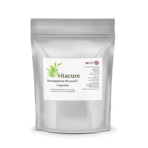 Vitacure Serrapeptase 80,000 IU - High Strength Delayed Release Capsules - Picture 1 of 2