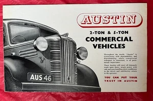 1946 Austin "2 & 5 TON COMMERCIAL" - Original Truck Sales Brochure / Catalog - Picture 1 of 4