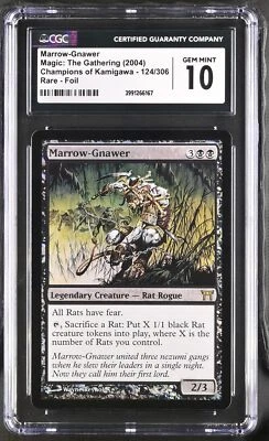 MARROW-GNAWER Champions of Kamigawa Foil Rare CGC 10 MTG EDH [Nostalgium] - Image 1 of 2