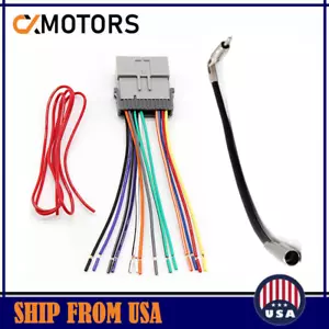 Radio Wiring Harness Antenna Adapter For GMC Chevrolet Buick Aftermarket Stereo - Bild 1 von 5