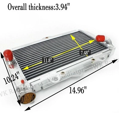 Radiador de aluminio de gran tamaño para ATV Yamaha YFZ450 2003-2008 2004 2005 2006 2007 Foto 1 de 4