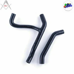 For 07-08 Polaris Outlaw MXR 450/MXR 525 525S 07-11 Black Silicone Radiator Hose - Picture 1 of 5
