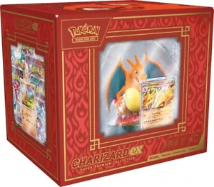 Pokemon TCG Charizard ex Super-Premium Box SIGILLATO IN FABBRICA - Foto 1 di 2