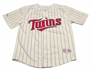 Camiseta deportiva de béisbol blanca de los Francisco Liriano Majestic de los Mellizos de Minnesota 10-12 - Imagen 1 de 6