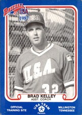 1987 Pan Am Team USA Blue BDK #NNO Brad Kelley Fresno State University Card