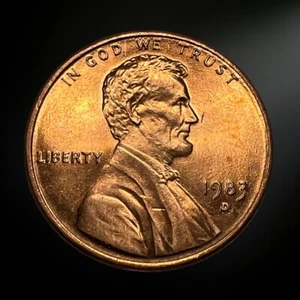 1983 D Denver Lincoln Memorial Penny Brilliant Uncirculated (BU) - Picture 1 of 2