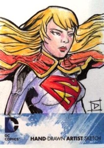 DC Comics The New 52 - SKETCH by DAVID RABBITTE of Supergirl SC