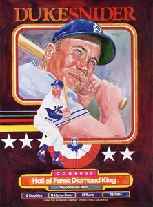 1984 Donruss Diamond King Duke Snider advertising promo sheet - Picture 1 of 1