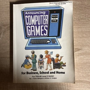 Vintage 1979 Announcing: Computer Games for Business, School, and Home TRS-80 - Picture 1 of 2