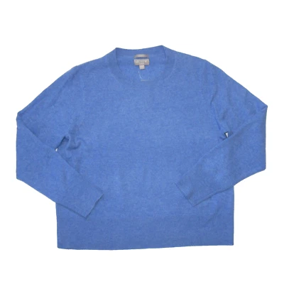 Nuevo con etiquetas Suéter J.Crew Cashmere Ajuste Clásico Cuello Redondo en Azul Brezo XL Foto 1 de 4