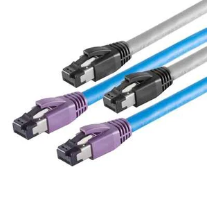 CAT8.1 Patchkabel Netzwerkkabel RJ45 S/FTP PIMF AWG24 Ø8mm max.2000MHz 0,25m-10m - Bild 1 von 3