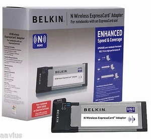Ordinateur portable sans fil Belkin F5D8073 N WIFI réseau haute vitesse PCI ExpressCard - Photo 1/2