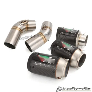 For Ducati Monster 1100 796 795 696 Exhaust Mid Link Pipe Muffler Left + Right - Picture 1 of 10