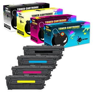 4 Toner Ersatz für HP CF360A-3A 508A Color LaserJet Enterprise M553n M553X - Bild 1 von 1