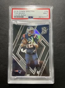 2018 Panini Spectra Tom Brady #78 New England Patriots 18/99 GOAT!! PSA 9 - Bild 1 von 2